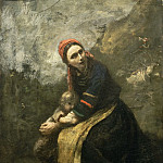 Mother Protecting Her Child, Jean-Baptiste-Camille Corot