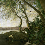 Edge of Lake Nemi, Jean-Baptiste-Camille Corot
