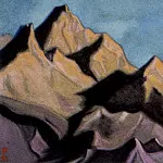 Гималаи #206 Вершины на закате