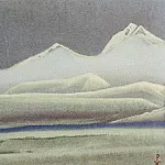 Рерих Н.К. (Часть 5) - Тибет #85 (Серебристые горы в тумане)