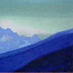 Рерих Н.К. (Часть 5) - Гималаи #104 Горный пик на рассвете