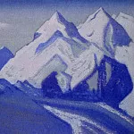 Рерих Н.К. (Часть 5) - Гималаи #65 Горные пики в сиреневых сумерках