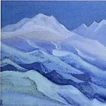 Рерих Н.К. (Часть 5) - Гималаи #42 Ледник, освещаемый луной