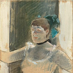 Study of a chanteuse (), Edgar Degas