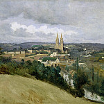 View of the city of Saint-Lo, Jean-Baptiste-Camille Corot