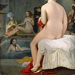 часть 3 Лувр - Энгр, Жан-Огюст-Доминик (1780 Монтобан - 1867 Париж) -- Малая купальщица, интерьер гарема