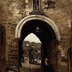 The Gate of Jerusalem at Dinan, Jean-Baptiste-Camille Corot