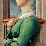 Profile portrait of young woman, Fra Filippo Lippi