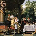 Esaias van de Velde – Merry Company on a Terrace, Part 2