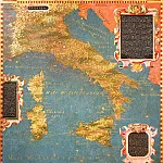 Map of Italy with Corsica and Sardinia