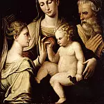 Unknown painters - Mystical wedding of Saint Catherine of Alexandria and Saint Joseph