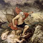 Unknown painters - Neptune protects the crossing of Cardinal Infante Ferdinand of Austria (copy from Rubens)