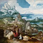 Unknown painters - Landscape with the Penitent Saint Jerome
