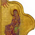 Пермский иконостас. Царские врата с надвратной сенью. Благовещение. Дева Мария, Рерих Н.К. (Часть 1)