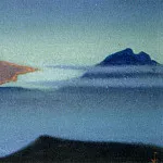 Гималаи #51 Рдеющие облака у синих гор, Рерих Н.К. (Часть 6)