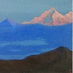 Владимир Лукич Боровиковский - Гималаи #42 Розовая вершина в голубом тумане
