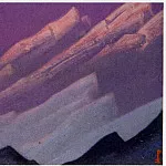 Гималаи #63 Отблески заката на снежных вершинах, Рерих Н.К. (Часть 6)