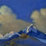 Гималаи #1 Рассвет в горах. Облака, Рерих Н.К. (Часть 6)