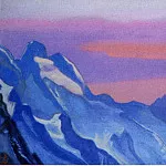 The Himalayas # 109 The blue ridge at sunset