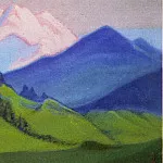 Himalayas # 191 Green slopes and eternal snow