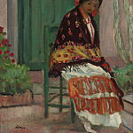 Woman in Flowery Shawl, Henri Lebasque