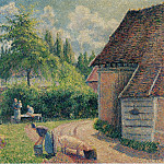Peasant House, 1892, Camille Pissarro