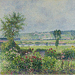 The Valley of the Siene near Damps, the Garden of Octave Mirbeau, 1892, Камиль Писсарро