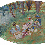 The Lebasque Family near the Water, 1917, Henri Lebasque