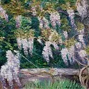 Картины с аукционов Sotheby’s - Blanche Hoschede-Monet - Wistarias at Giverny