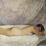 Female Nude Laying, 1928, Henri Lebasque