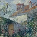 Картины с аукционов Sotheby’s - Camille Pissarro - The Houses at Pontoise, 1878