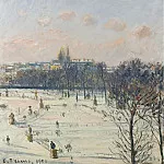 Картины с аукционов Sotheby’s - Camille Pissarro - The Garden of Tuileries, Snow Effect, 1900