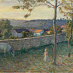 A Child at the Lawn at Pierrefonds, 1896, Henri Lebasque