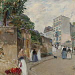 The Street of Montmartre, Paris, Чайлд Фредерик Хассам