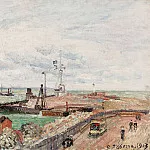 Картины с аукционов Sotheby’s - Camille Pissarro - The Pier and the Semaphore of Havre, 1903