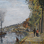 The Siene at Bougival, 1871, Camille Pissarro