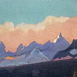 Рерих Н.К. (Часть 4) - Гималаи #152 Облака над горной грядой
