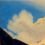 Гималаи #150 Золотистая вершина и облако