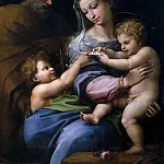 Part 1 Prado museum - Rafael -- Sagrada Familia con San Juanito, o Virgen de la rosa
