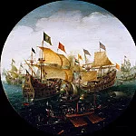 Часть 1 - Арт Антонис (1580-1620) - Сражение между голланскими и испанскими кораблями