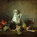 часть 1 Лувр - Шарден, Жан-Батист-Симеон (Париж 1699-1779) -- Гранаты и виноград