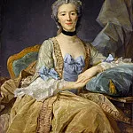 Part 1 Louvre - Jean-Baptiste Perronneau -- Madame de Sorquainville