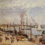 Камиль Писсарро - Гаврский порт - высокий прилив (1903)