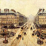 Камиль Писсарро - Авеню Оперы - впечатление от снега (1898)