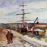 Камиль Писсарро - Руанский порт (1883)