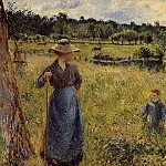 Камиль Писсарро - Женщина за ворошением сена (1884)
