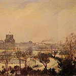 Камиль Писсарро - The Tuileries Gardens - Snow Effect. (1900)