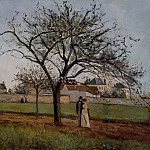 Камиль Писсарро - Дом Отца Гальяна, Понтуаз (1866)