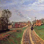 Камиль Писсарро - Ветка -Лордшип-, станция -Далвич- (1871)