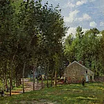 Камиль Писсарро - Дом в лесу (1872)